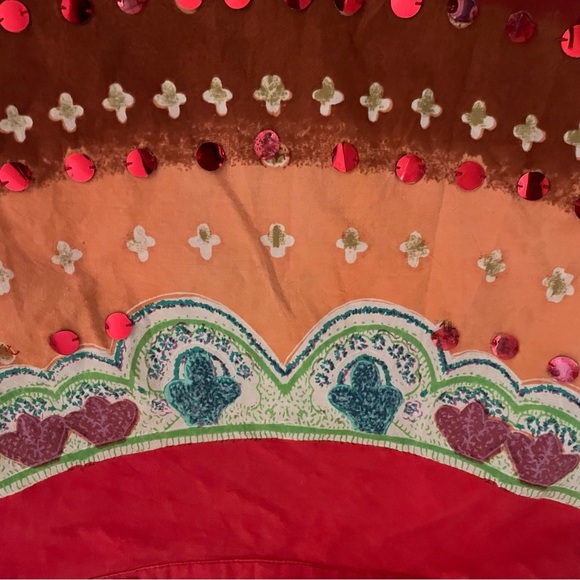 BOGO TravelSmith Bohemian Wrap Sequin Floral Midi Skirt - Picture 5 of 10